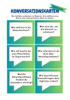 Vorschau - Spiele - Konversationskarten zum Thema Umwelt B1+ - Deckblatt