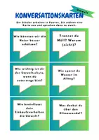 Vorschau - Spiele - Konversationskarten zum Thema Umwelt B1+ - Seite 1