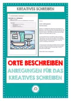 Vorschau - Arbeitsblätter - Kreatives Schreiben. Orte beschreiben - Deckblatt