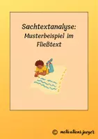 Vorschau - Text - Sachtextanalyse zum Thema Sitzenbleiben: Musterbeispiel im Fließtext - Deckblatt