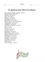 Vorschau - Arbeitsblätter - Expression pour decrire une chanson - Seite 3