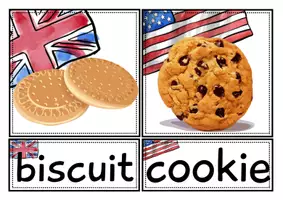 Vorschau - Arbeitsblätter - American English oder British Englisch | 21 Tafelkarten | digitale Präsentation - Seite 3