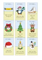 Vorschau - Spiele - Lesespiel "Ich habe ..., wer hat...?" Thema Weihnachten/Winter - Seite 1