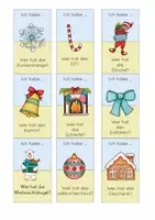 Vorschau - Spiele - Lesespiel "Ich habe ..., wer hat...?" Thema Weihnachten/Winter - Deckblatt