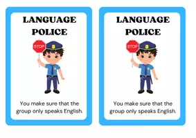 Vorschau - Bildkarten - Speaking- Language Police - Deckblatt