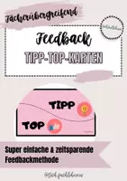Vorschau - Anderer Materialtyp - Feedbackkarten - TIPP und TOP - Deckblatt