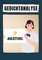 Vorschau - Merkblätter - Anleitung für das Verfassen einer Gedichtanalyse - Deckblatt