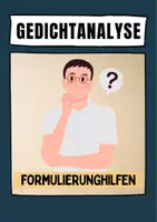 Vorschau - Merkblätter - Formulierungshilfen für das Verfassen einer Gedichtanalyse - Deckblatt