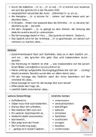 Vorschau - Merkblätter - Formulierungshilfen für das Verfassen einer Gedichtanalyse - Seite 2