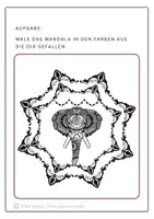 Vorschau - Arbeitsblätter - Ausmalbilder Mandalas - Seite 1