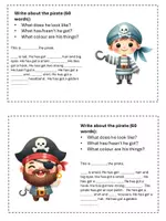 Vorschau - Aufgabenkarten - Describing pirates - Seite 1