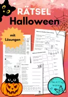 Vorschau - Arbeitsblätter - Rätsel rund ums Jahr: Ostern, Sommer, Halloween, Nikolaus, Weihnachten - Seite 1