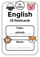 Vorschau - Bildkarten - Englisch 1. Klasse - Bildkarten Tiere - Deckblatt