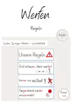 Vorschau - Unterrichtsreihen - Regeln für das Werfen (Visualisierung) - Deckblatt
