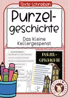 Vorschau - Unterrichtsreihen - Purzelgeschichte - Das kleine Kellergespenst - Deckblatt