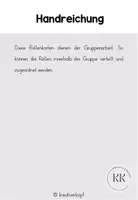 Vorschau - Aufgabenkarten - Rollenkarten - Gruppenarbeit - Seite 1