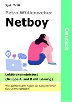 Vorschau - Test - Netboy - Lesetest Gruppe A und B Lektüretest mit Lösung - Drama - Wüllenweber - Deckblatt