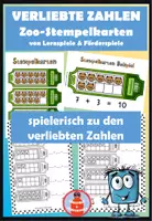 Vorschau - Stundenentwürfe - verliebte Zahlen - Stempelkarten Zoo - Deckblatt