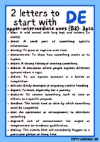 Vista previa - Juegos / Gamificación - 2 Letters to Start With - DE, EA, SH, TE - ESL game - página 2