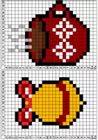 Vorschau - Mal- und Bastelvorlagen - Pixelkunst Winter, Kunst Grundschule - Seite 2