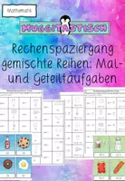 Vorschau - Arbeitsblätter - Rechenspaziergang Übung Einmaleins Geteiltaufgaben #happyhalloween24 - Deckblatt