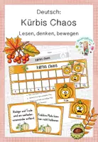 Vorschau - Bildkarten - Leserätsel - Kürbis Chaos - Deckblatt