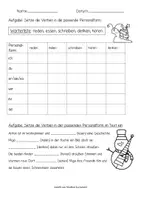 Vorschau - Arbeitsblätter - winterliche Verbenübung - Seite 3
