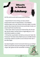 Vorschau - Mal- und Bastelvorlagen - Silhouette im Mondlicht 🌓 - Seite 1