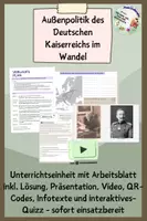 Vorschau - Stundenentwürfe - Außenpolitik des Deutschen Kaiserreichs im Wandel - Deckblatt