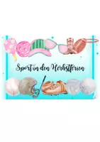Vorschau - Poster - Sport in den Herbstferien Deckblatt für eine Themenecke - Deckblatt