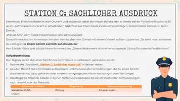 Vorschau - Stundenentwürfe - So genau wie möglich - Stationsarbeit: Der Bericht - Bericht schreiben (Deutsch, Klasse 5-7) - Seite 3