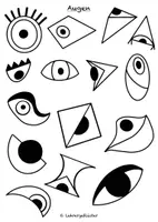 Vorschau - Mal- und Bastelvorlagen - Pablo Picasso: Collage Gesichter - Seite 3