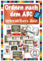 Vorschau - Interaktives Material - Ordnen nach dem ABC - interaktives Quiz für Klasse 2-4 - Deckblatt