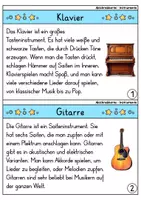 Vorschau - Arbeitsblätter - Abschreibkartei - Instrumente | Abschreibübungen | Deutsch 1. Klasse - Seite 2