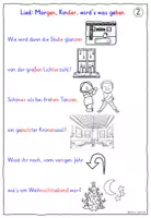 Vorschau - Arbeitsblätter - Weihnachten Liederarbeitung - Morgen Kinder wird's was geben - Arbeitsblätter - Seite 2