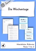 Vorschau - Arbeitsblätter - Wochentage einführen - Deckblatt