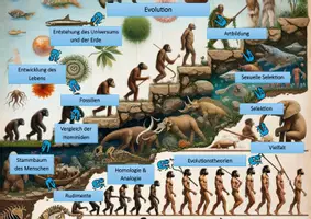 Vorschau - Anderer Materialtyp - Lernlandkarte Evolution - Seite 1