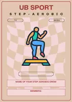 Vorschau - Stundenentwürfe - Step-Aerobic - Unterrichtsentwurf Sport - Armbewegungen - Gruppenpuzzle - Deckblatt