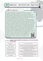 Vorschau - Arbeitsblätter - Algokratie - Herrschaft der Algorithmen - Seite 1