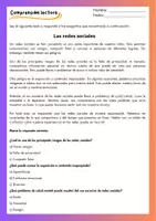 Vista previa - Hojas de trabajo - Comprensión lectora_redes sociales_CAST - Portada