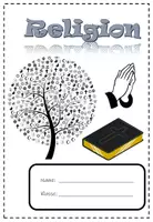 Vorschau - Mal- und Bastelvorlagen - Religion Deckblatt für Schnellhefter/Heftumschlag - Deckblatt
