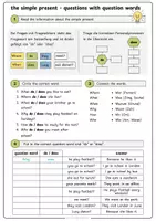 Vorschau - Arbeitsblätter - DO/DOES questions + wh-questions – Exercises and Explanation - Seite 3
