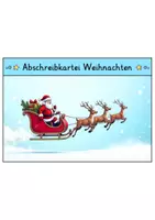 Vorschau - Arbeitsblätter - Abschreibkartei - Weihnachten | Abschreibübungen | Deutsch 1. Klasse - Seite 1