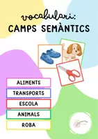 Vista previa - Tarjetas / Manipulativos - VOCABULARI: CAMPS SEMÀNTICS - Portada