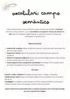 Vista previa - Tarjetas / Manipulativos - VOCABULARI: CAMPS SEMÀNTICS - página 1