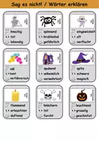 Vorschau - Arbeitsblätter - Sag es nicht Halloween - DaZ/DaF, Deutsch (Spiel) - Seite 2