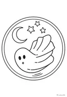 Vorschau - Mal- und Bastelvorlagen - Fensterbilder "Halloween" - Seite 1