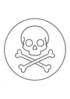 Vorschau - Arbeitsblätter - runde Prickelbilder / Fensterbilder Thema Halloween - Grundschule - Bastelvorlagen - Seite 3