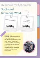 Vorschau - Spiele - Suchspiel für im Wald oder Garten - Deckblatt
