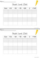 Vorschau - Arbeitsblätter - Mathespiel/ Kopfrechnen: Stadt, Land, Zahl Vorlage - Seite 3